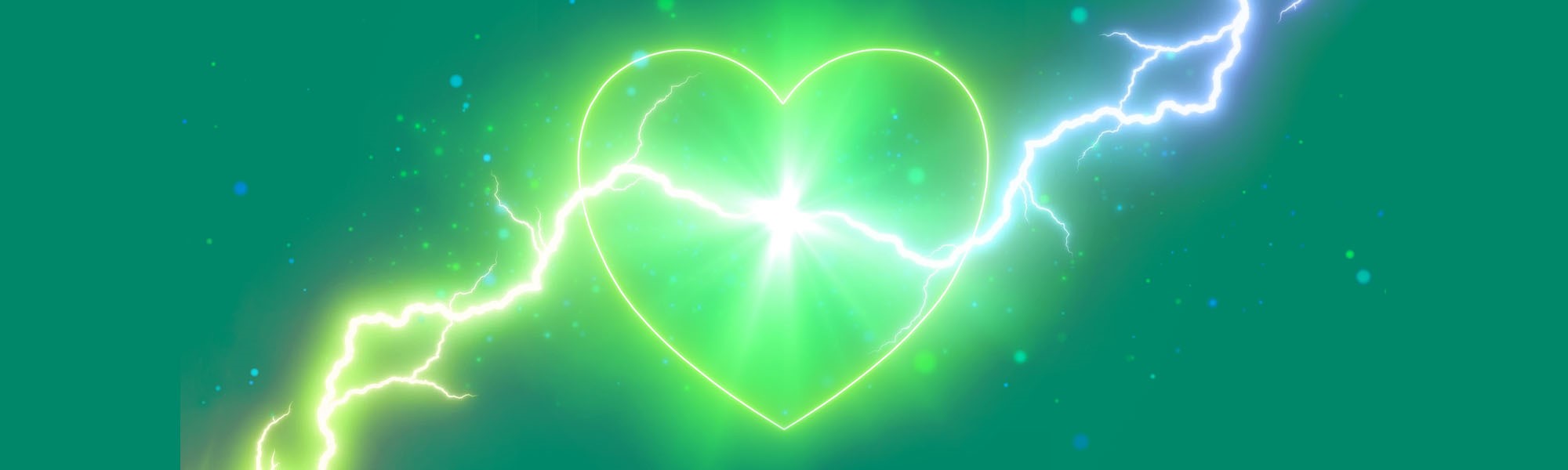 Cuore attraversato da fulmini