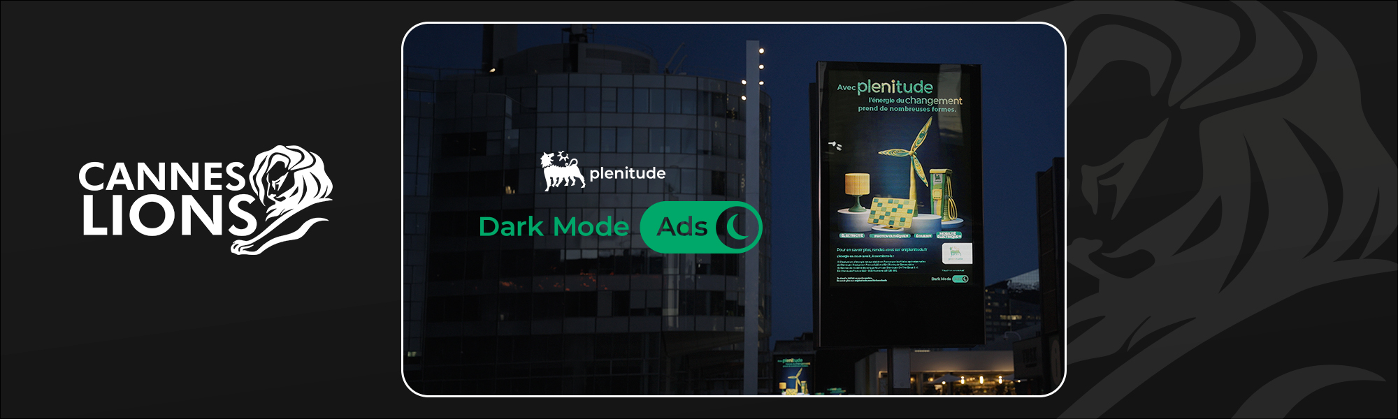Dark mode ads banner