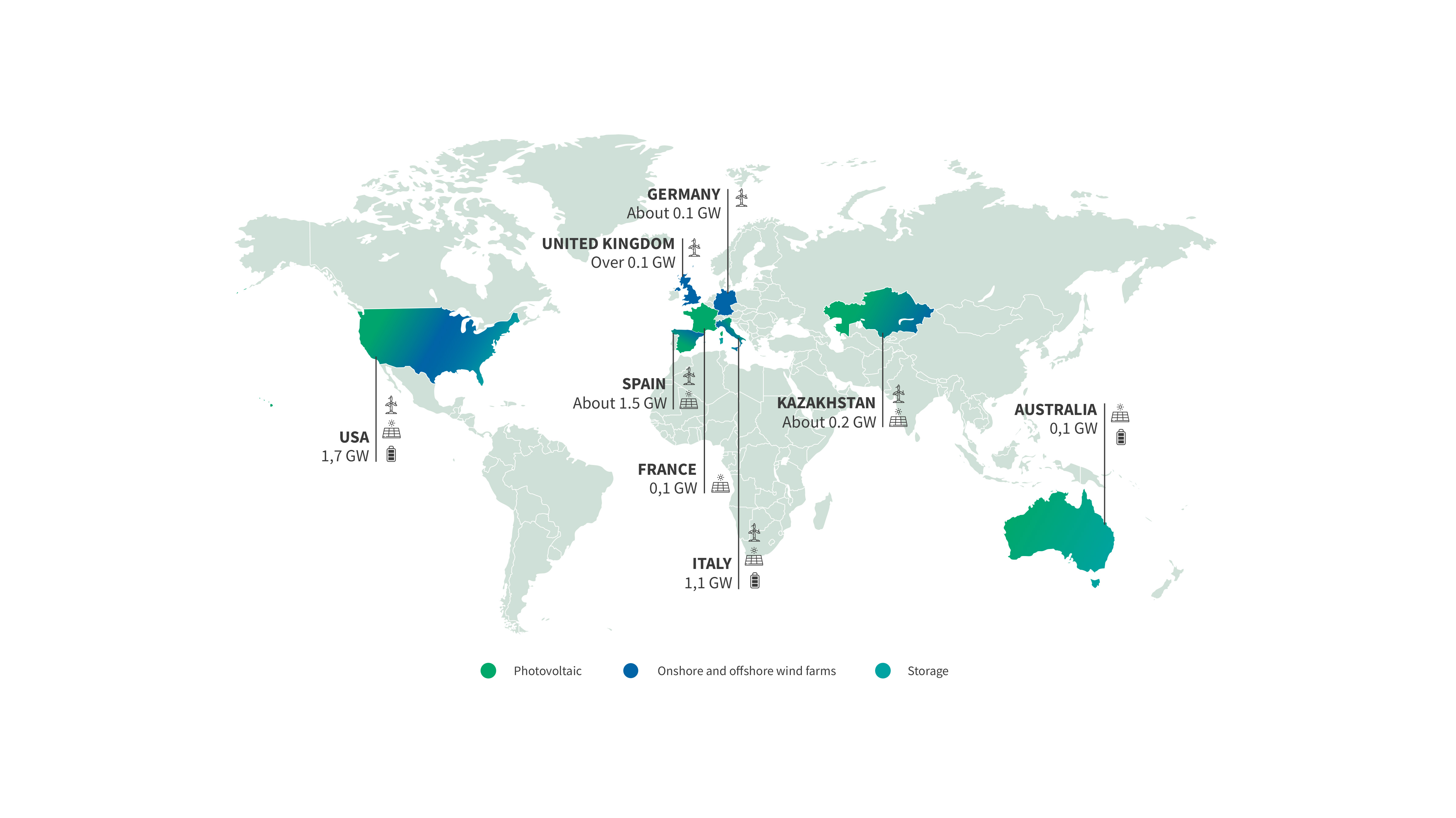 World map of our international expansion
