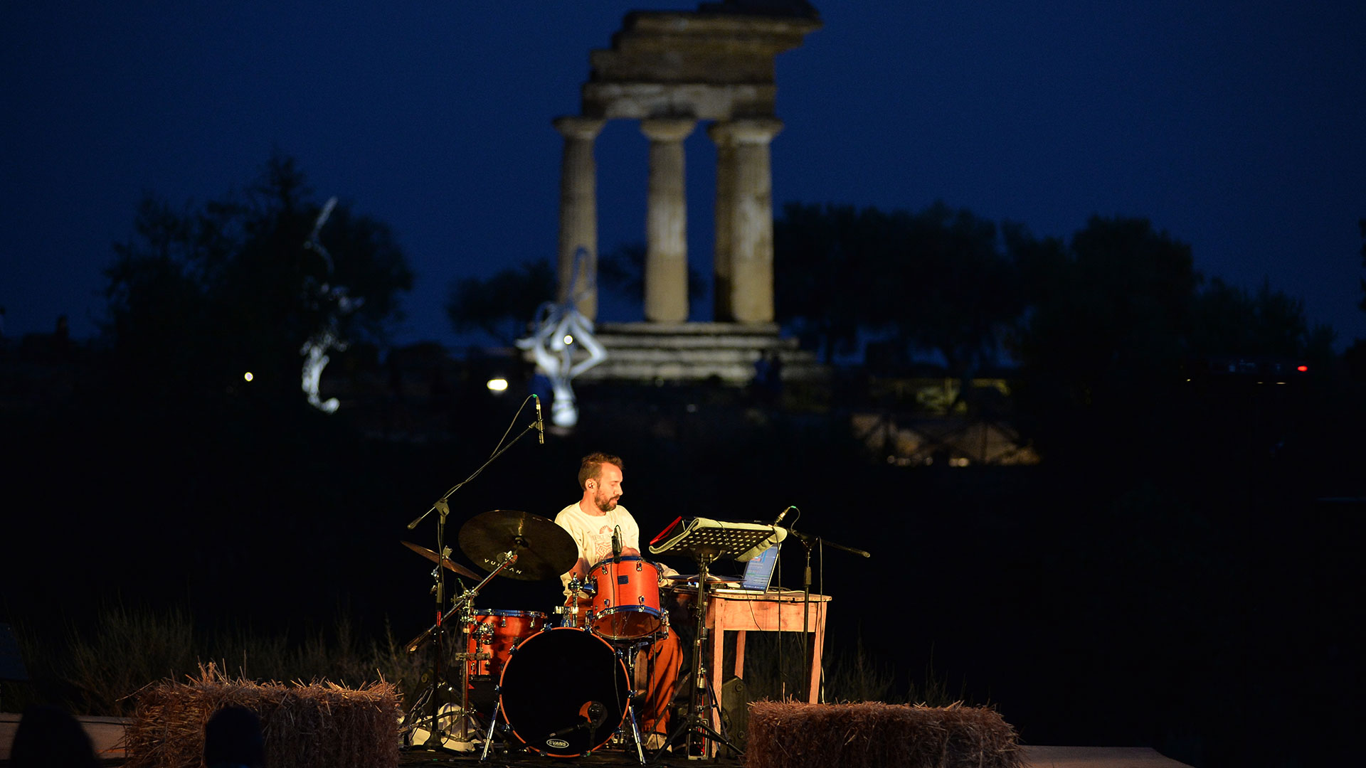 Drummer playing